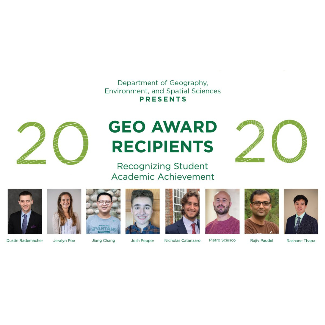 This Year's Geography Award Recipients