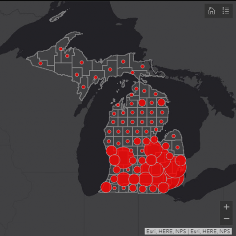 Mapping a Virus: Visualizing the Geography of COVID-19 in Michigan
