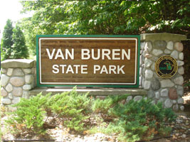 Entrance to Van Buren State Park