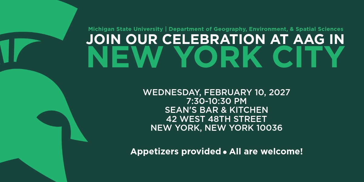 Join us at our reception at AAG 2027