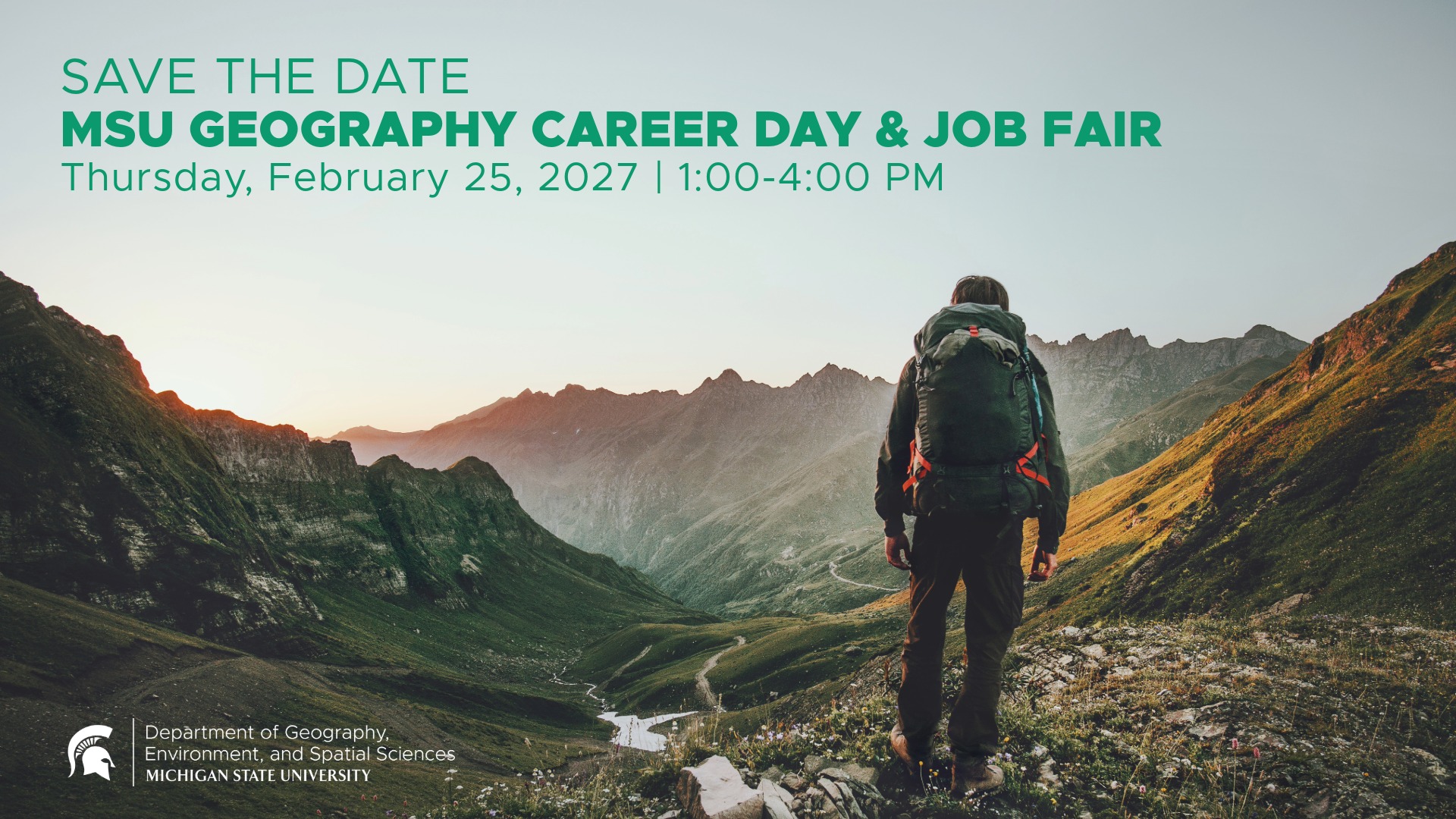 Save the date for the 2027 MSU Geography Career Day and Job Fair on February 27