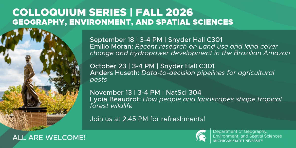 Flyer for Fall 2026 Colloquium Series