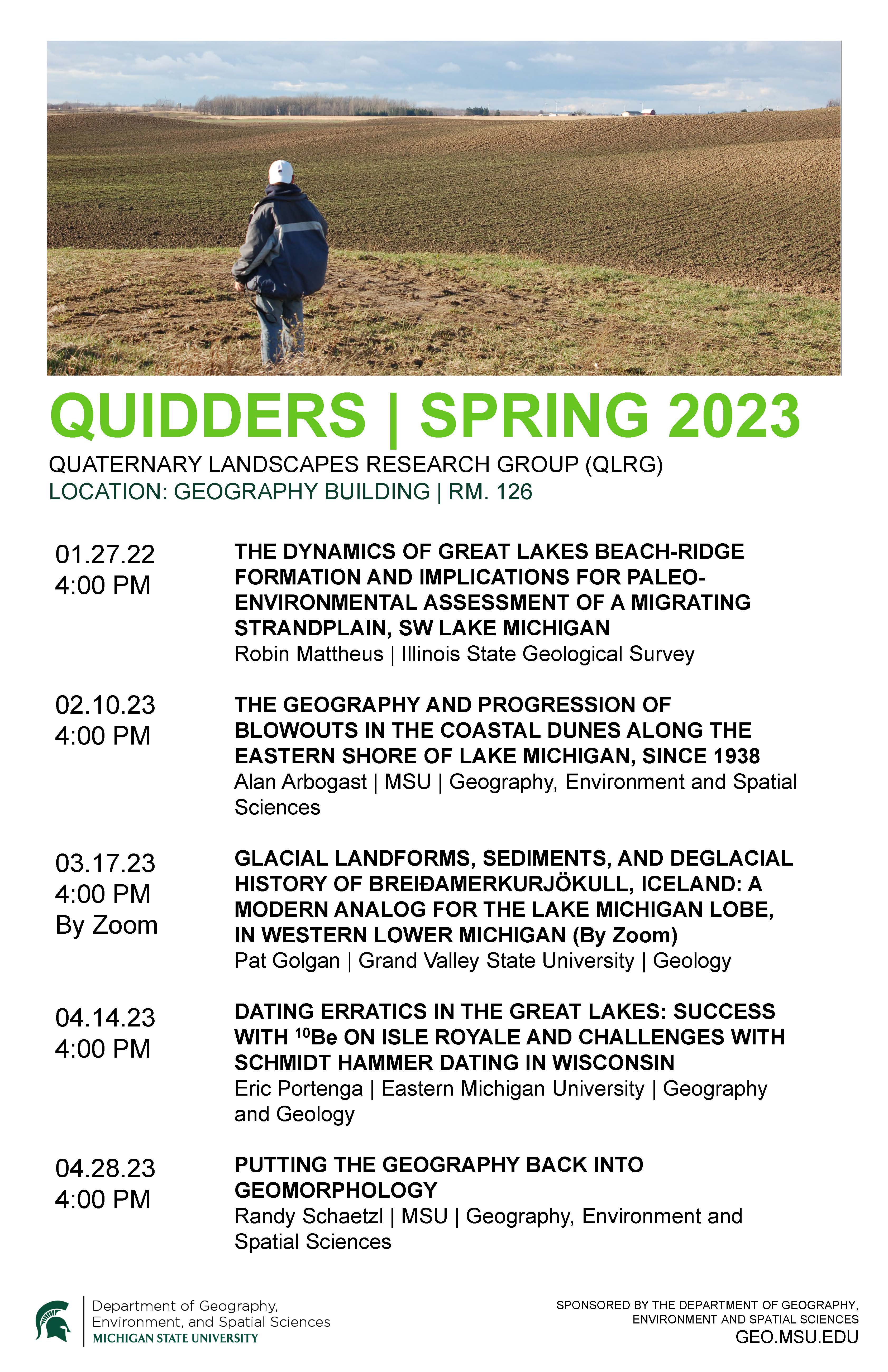 Quidders 2023 Schedule