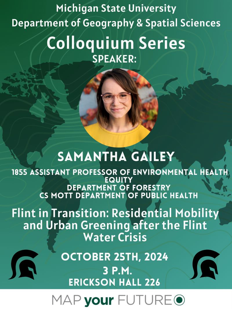 MSU Geography Colloquium featuring Samantha Gailey