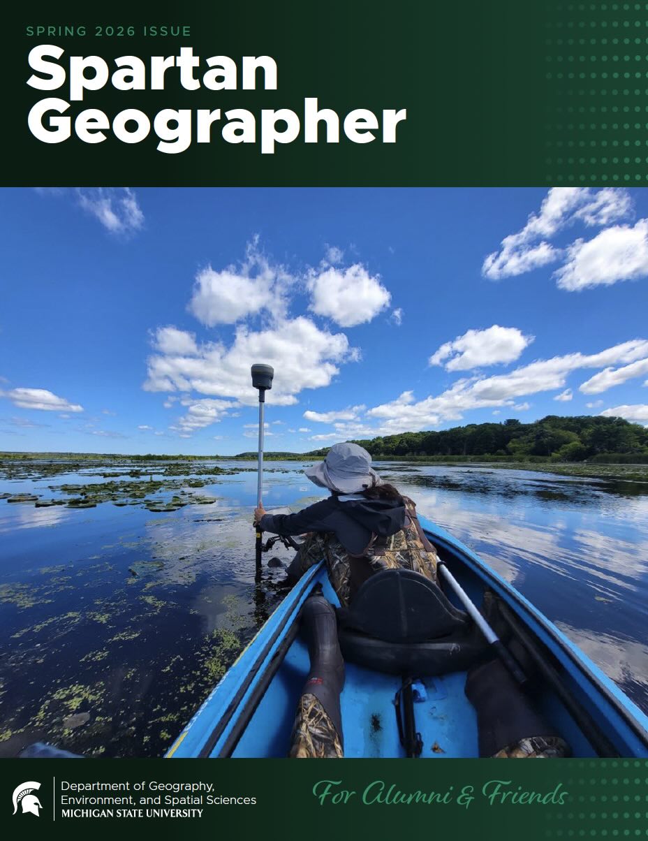 Cover of 2026 Spartan Geographer Alumni Magazine