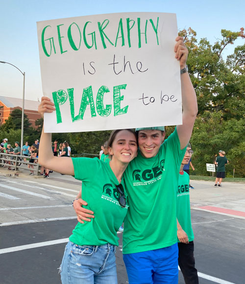 MSU Geography brings home Best Department Award at Homecoming