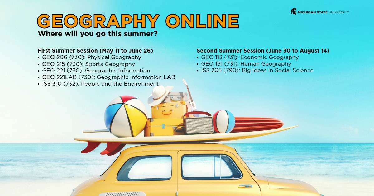 Flyer for onGEO 2026 summer classes