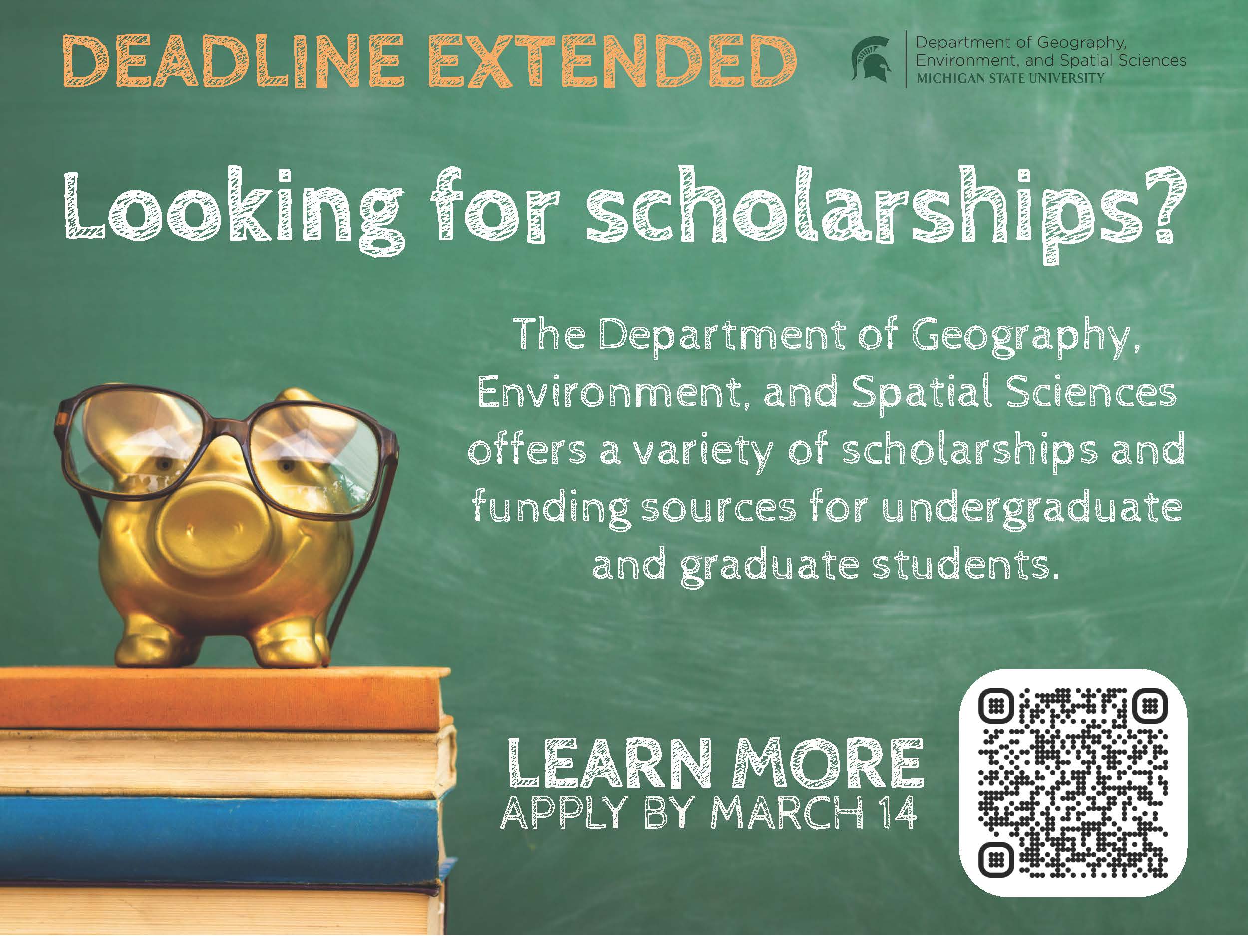 Geography Scholarship and Award Flyer, 2023