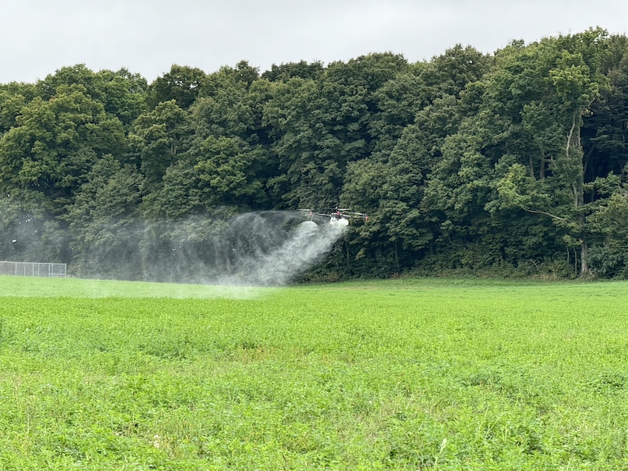 Sprayer drone demo at Michigan State University