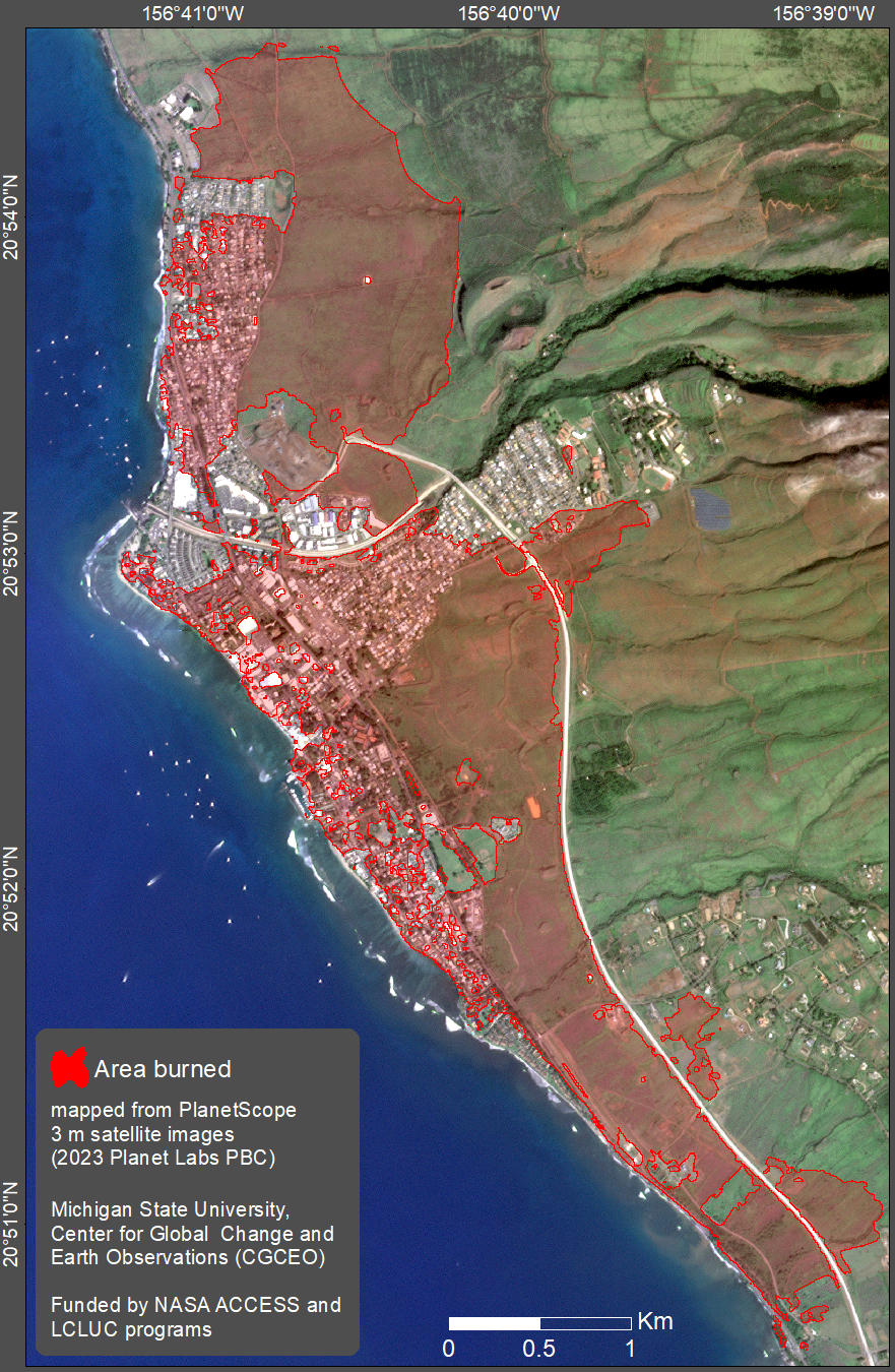 New images use AI to provide more detail on Maui fires 
